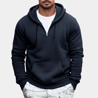 Muscle Fit Half-Zip Hoodie