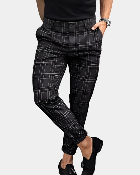 Plaid Print Pants