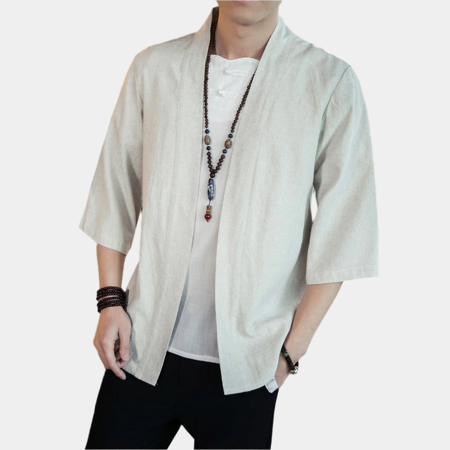 Casual Linen Overcoat