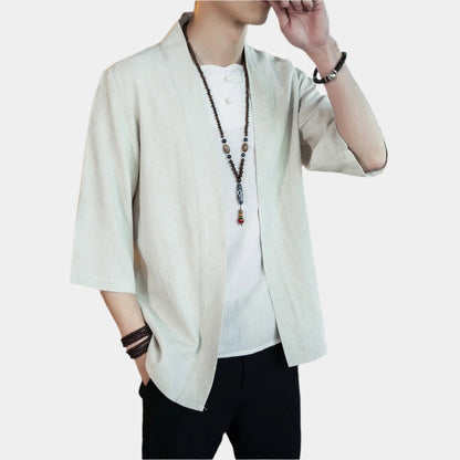 Casual Linen Overcoat