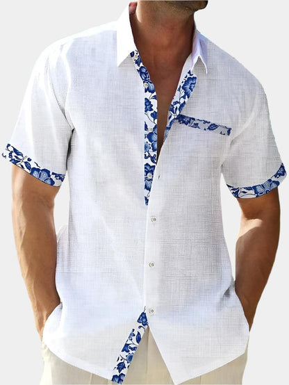 Floral Print Seaside Casual Shirt