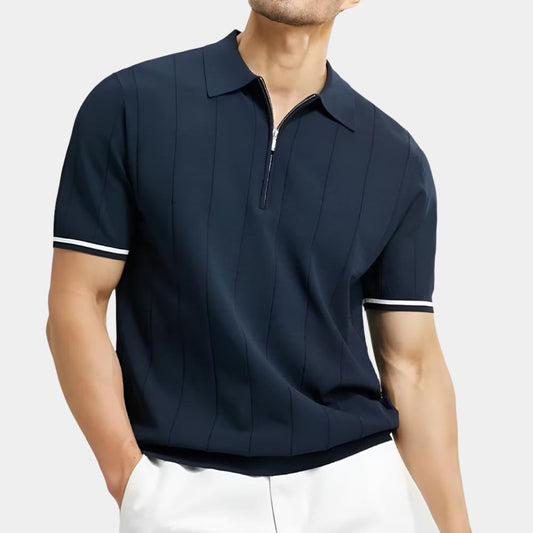 Zipper Polo Shirt