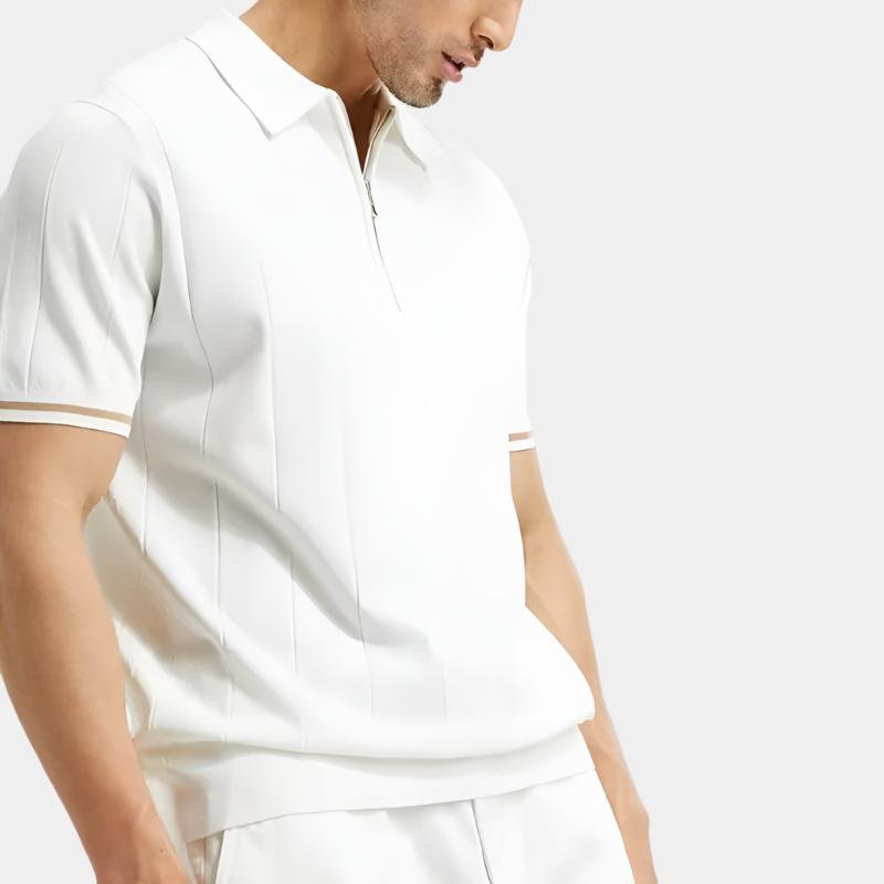 Zipper Polo Shirt