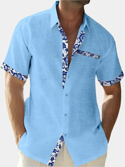 Floral Print Seaside Casual Shirt