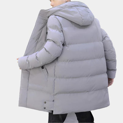 Extended Hooded Puffer Jacket