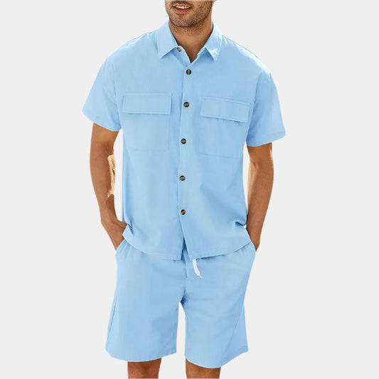 Button Up Summer Sport Set