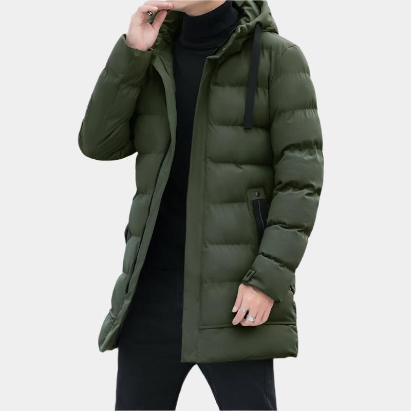 Extended Hooded Puffer Jacket