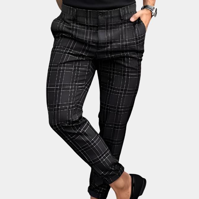 Plaid Print Pants